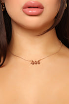 My Angel Number 444 Necklace - Gold