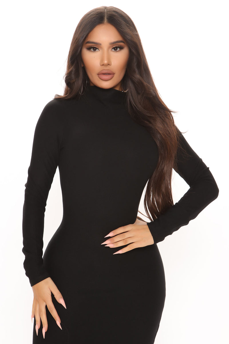 All Day Midi Dress - Black | Fashion Nova, Dresses | Fashion Nova