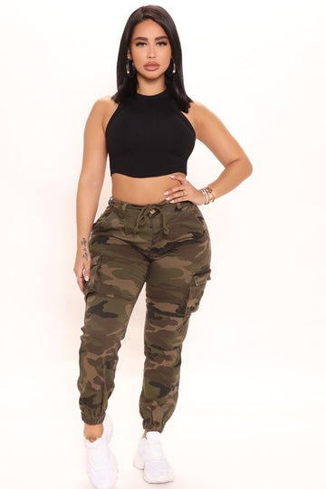 Cadet Kylie Camp Pants - Camo, Fashion Nova, Pants