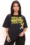 Sorry Or Whatever Bart Simpson Tee - Black