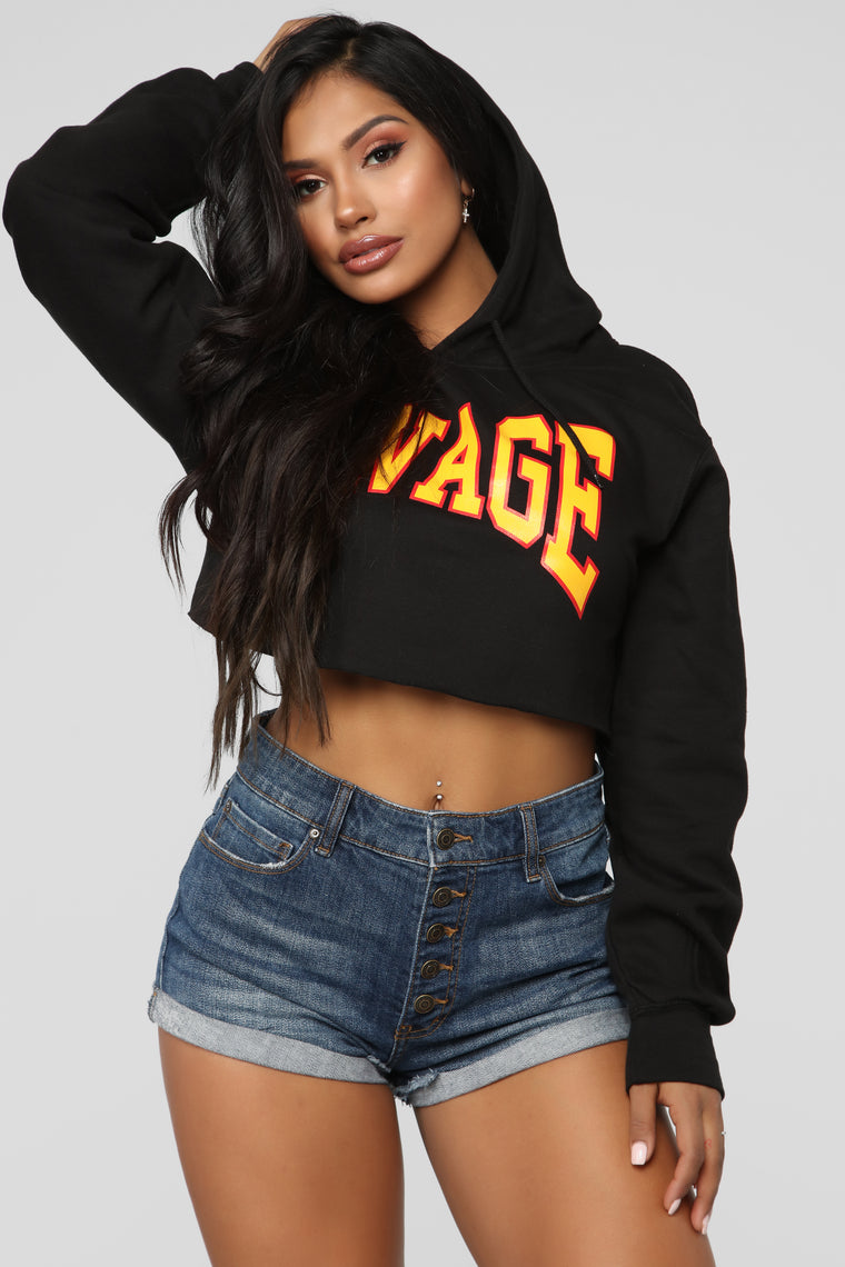 cropped hoodie fashion nova