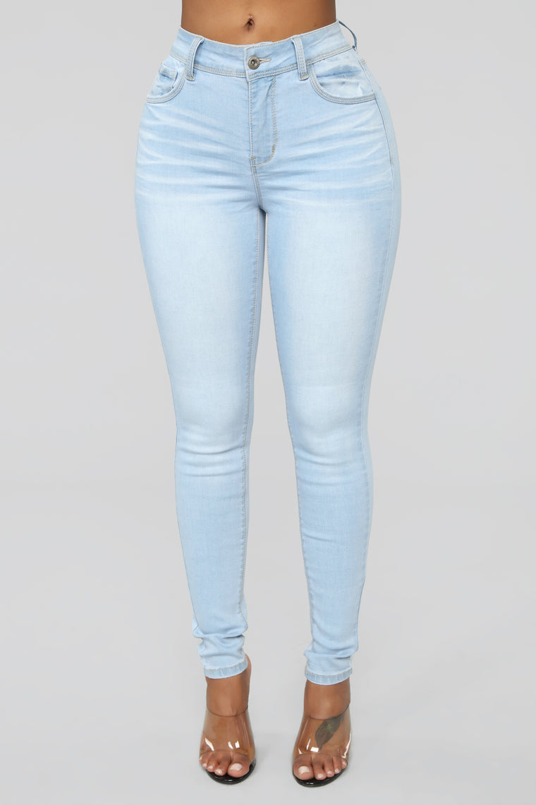 Clarisse Skinny Jeans - Light Blue Wash