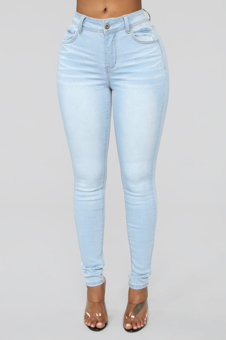 Clarisse Skinny Jeans Light Blue Wash