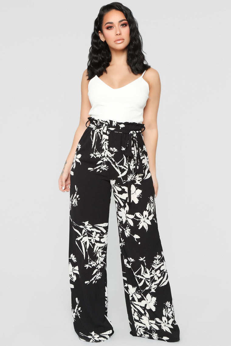 fashion nova black and white jumpsuit