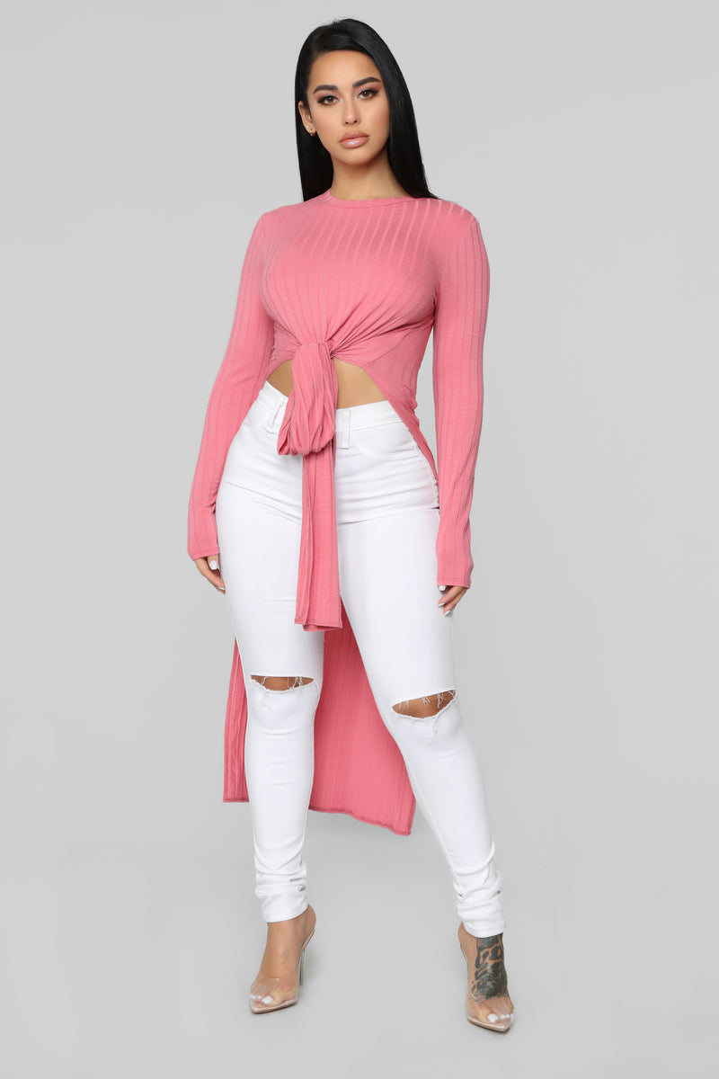 Looking For You Top - Coral Pink | Fashion Nova, Knit Tops | Fashion Nova