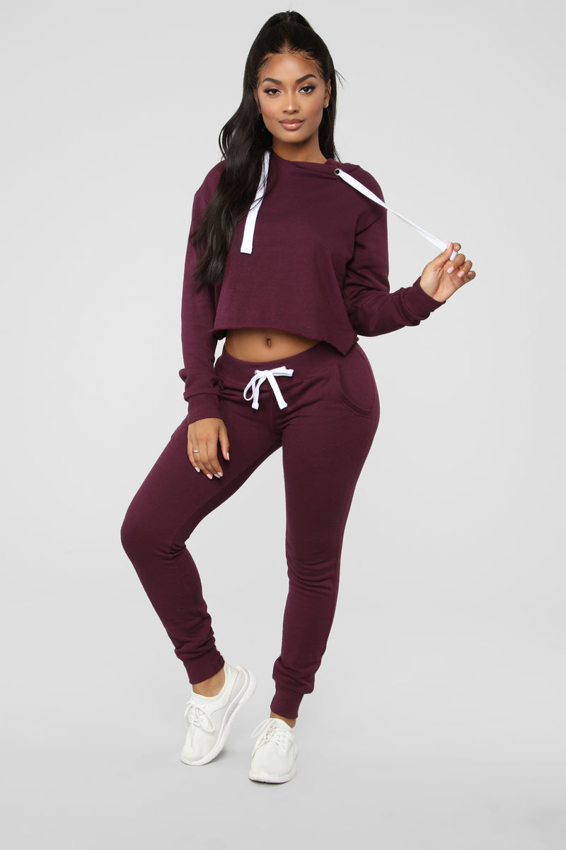 Relaxed Vibe Cropped Hoodie - Plum | Fashion Nova, Knit Tops | Fashion Nova