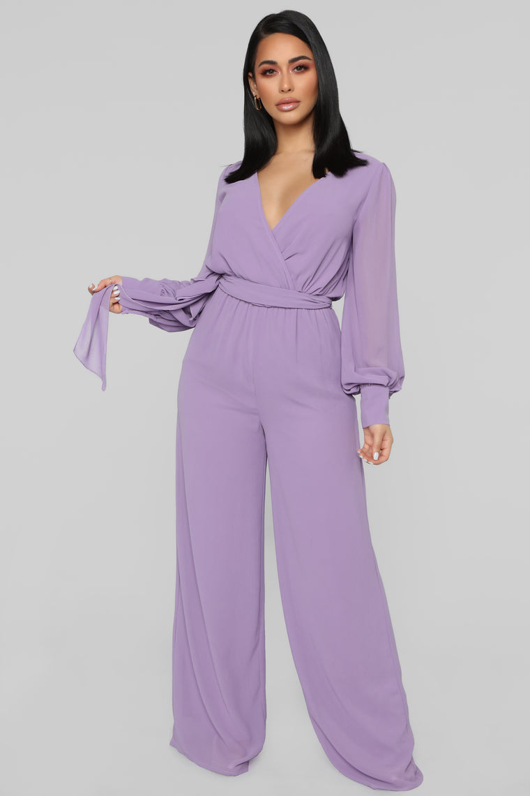 purple jumpsuit fashion nova