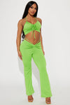 Keep Busy Pant Set  - Green