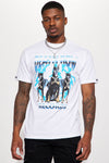 Death Row Lightening Doberman Short Sleeve Tee - White