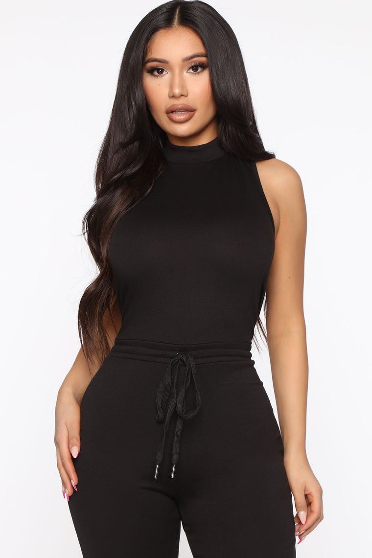 Time To Lounge Jumpsuit - Black, Jumpsuits | Fashion Nova