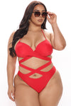 Watch Me Tan 2 Piece Bikini - Red