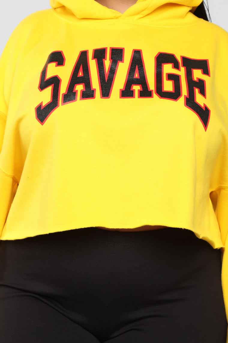 yellow savage hoodie