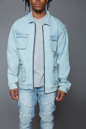 mens short denim jacket