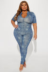 Dressed In Denim Jumpsuit - Denim