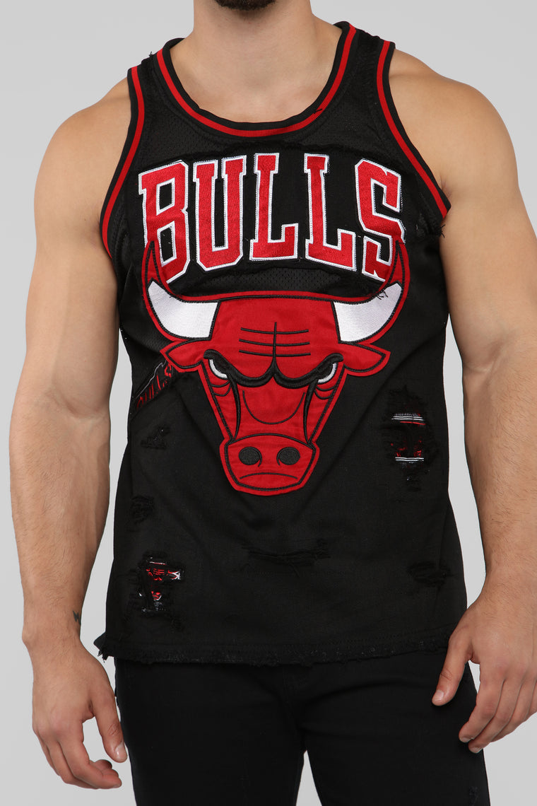 bulls denim jersey