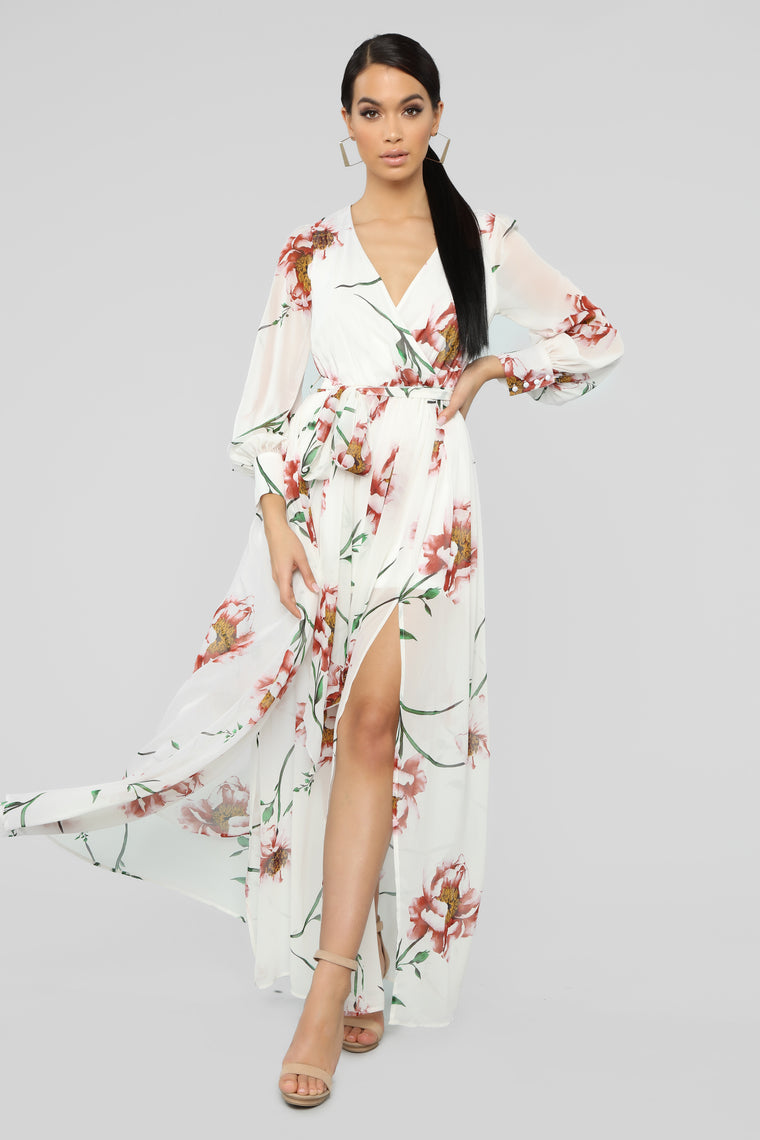 fashion nova floral maxi dress