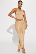 Lanie Maxi Skirt Set - Nude