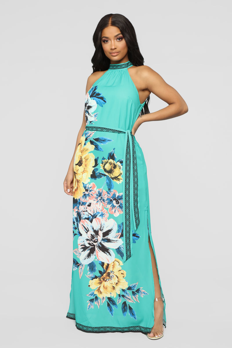 Good Weather Mood Floral Maxi Dress - Jade | Fashion Nova, Dresses ...