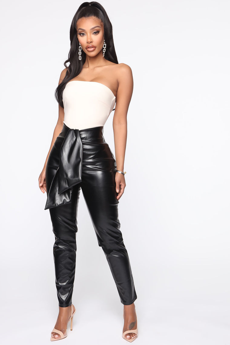 leather pants fashion nova