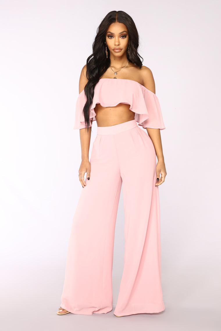 Low Rider Pant Set - Dusty Pink – Fashion Nova