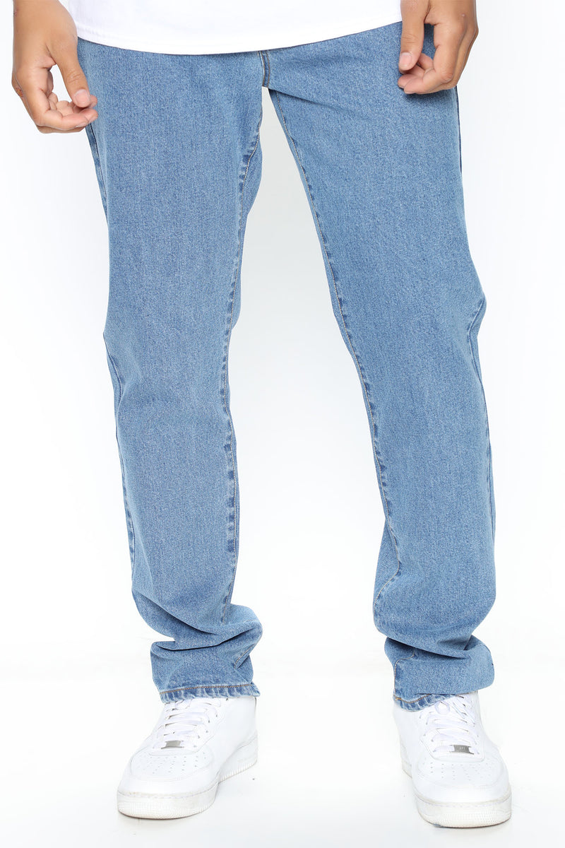 Mike Straight Jeans - StoneBlueWash | Fashion Nova, Mens Jeans ...