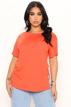 Laid Back Chillin' Pocket Tee - Orange