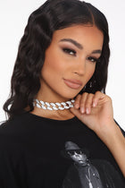 Make No Promises Choker - Silver