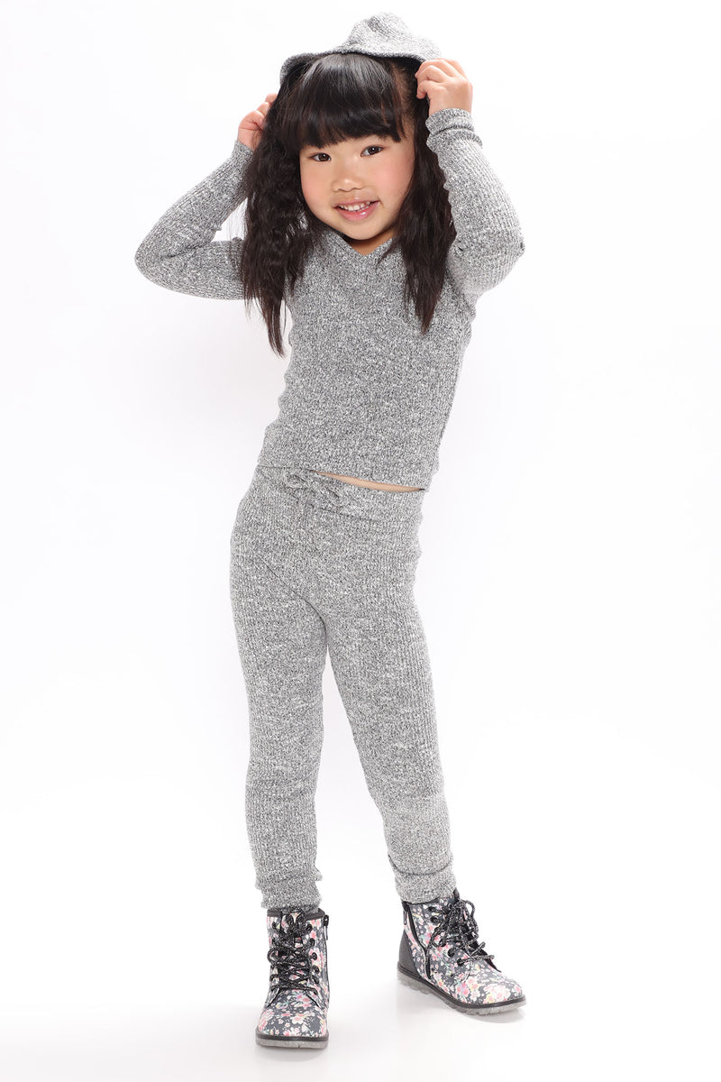 Mini Wanderlust Hoodie And Legging Set - Grey | Fashion Nova, Kids Sets ...