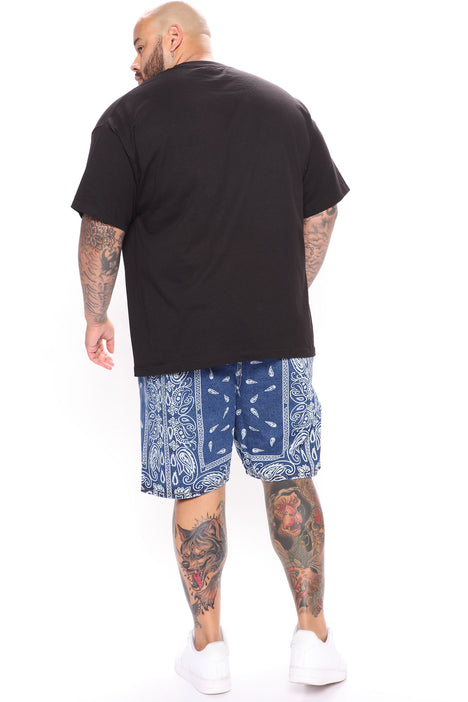 ディズニーコレクション F.C.R.B. BANDANA COMFORTABLE SHORTS 黒 S