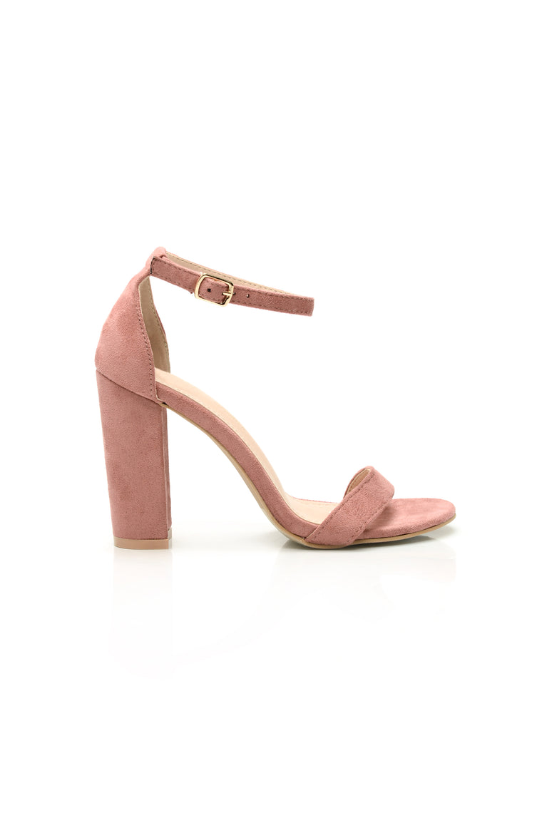 mauve high heel shoes