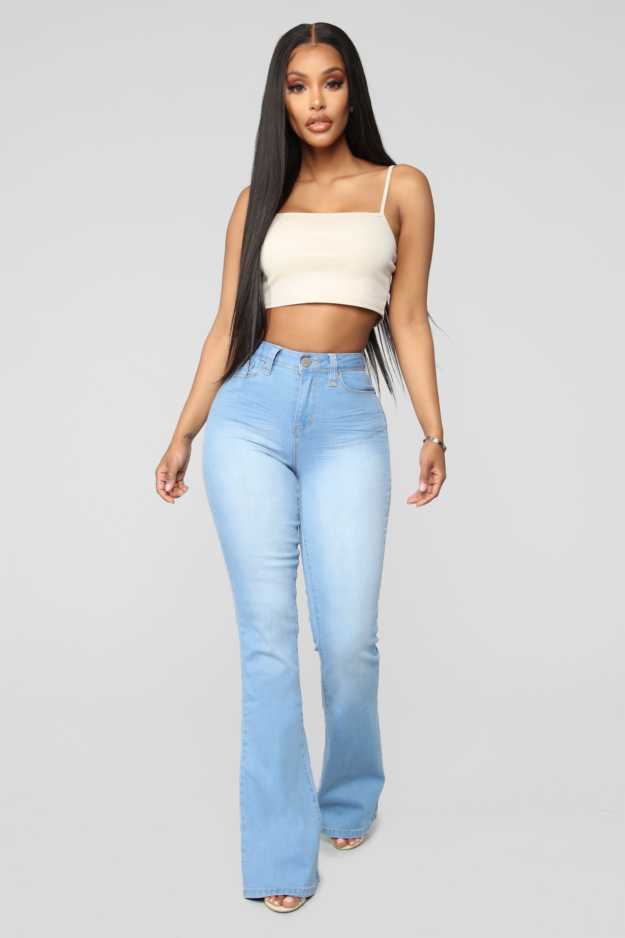 Jodie High Rise Flare Jeans - Light Blue Wash – Fashion Nova