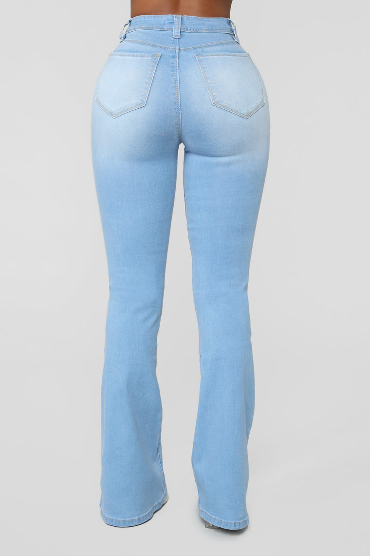 Jodie High Rise Flare Jeans - Light Blue Wash – Fashion Nova