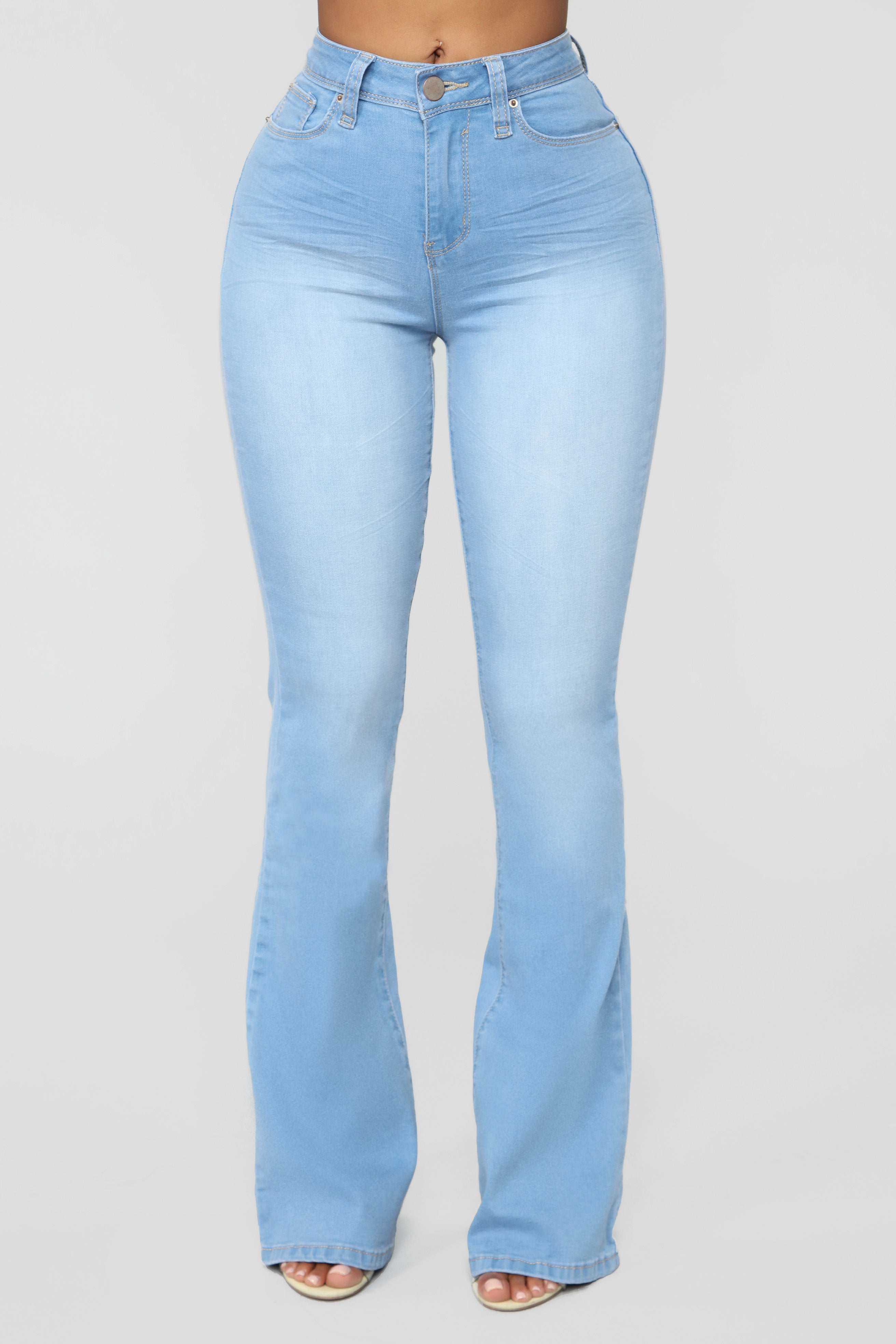 Jodie High Rise Flare Jeans - Light Blue Wash – Fashion Nova