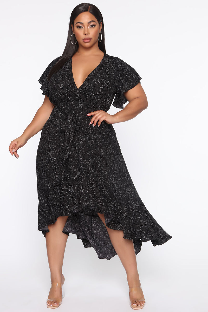 Brunching With You Polka Dot Dress - Black/combo | Fashion Nova ...