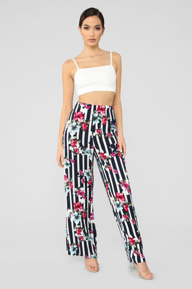 Rooftop Brunch Flare Pants - Navy | Fashion Nova, Pants | Fashion Nova