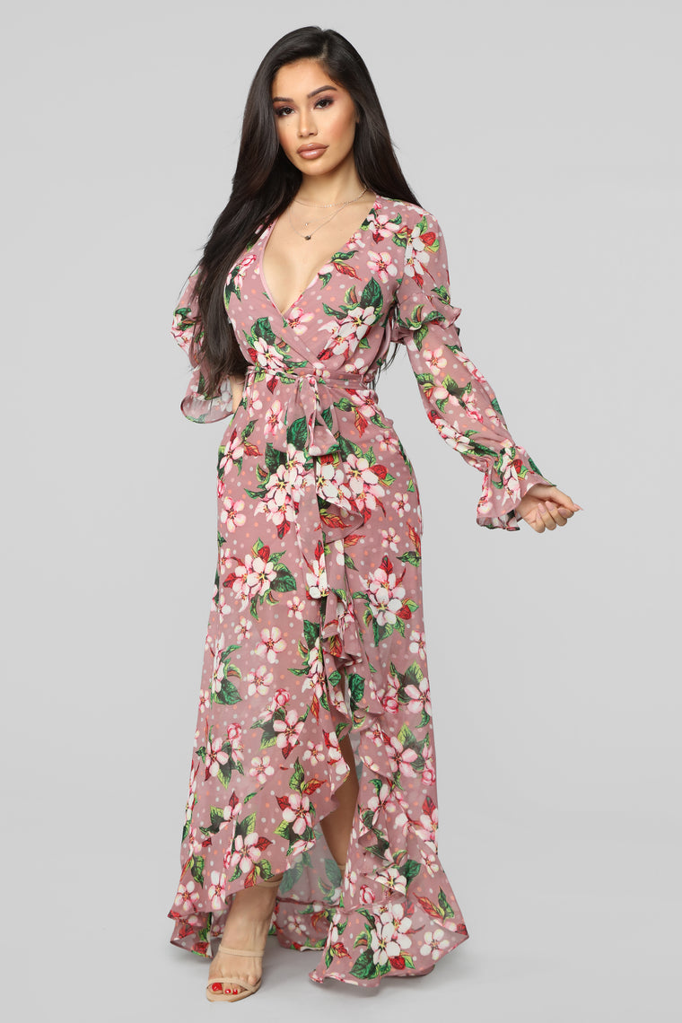 fashion nova floral maxi dress