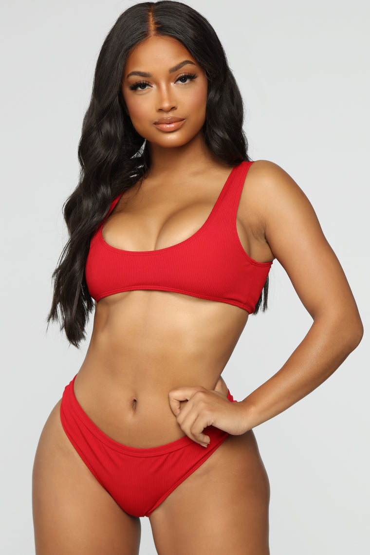 fashion nova red swimsuit