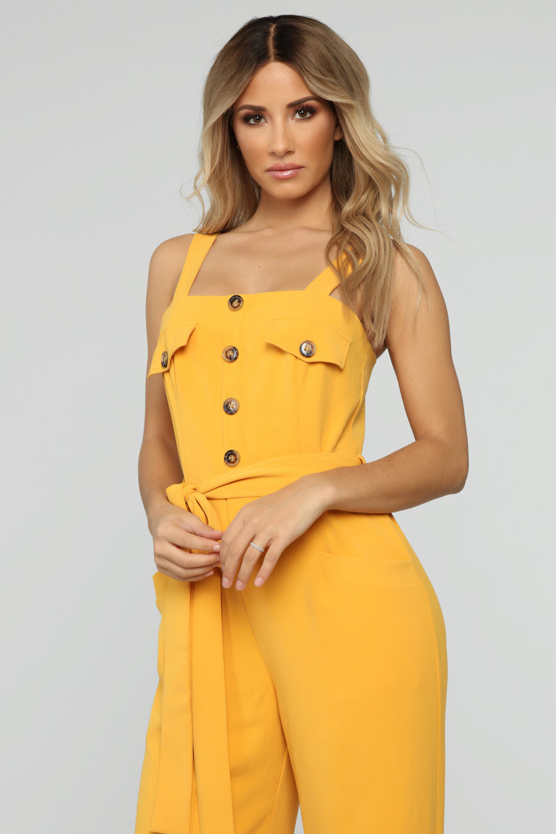 Janeska Wide Leg Jumpsuit - Yellow | Fashion Nova, Jumpsuits | Fashion Nova