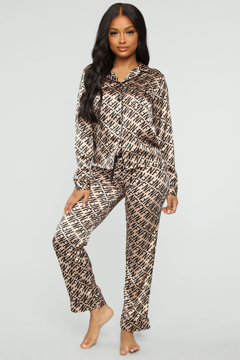 My FN PJ Pant Set - Black/Combo | Fashion Nova, Lingerie & Sleepwear ...