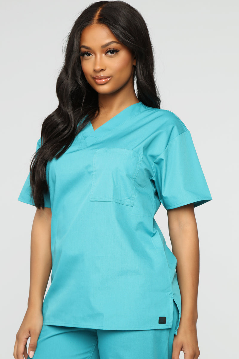 All Better Now Scrub Top - Turquoise | Fashion Nova, Scrubs | Fashion Nova