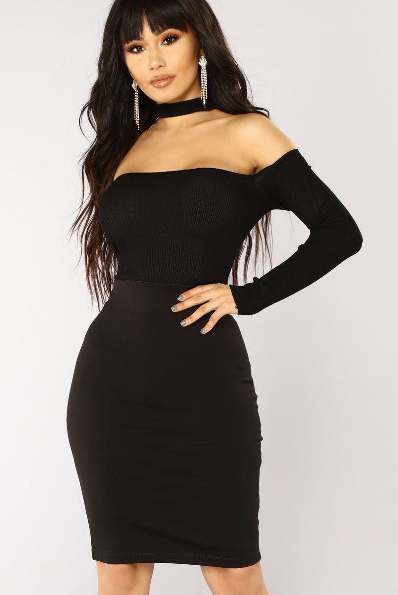 Ready For Whatever Off The Shoulder Top - Black | Fashion Nova ...