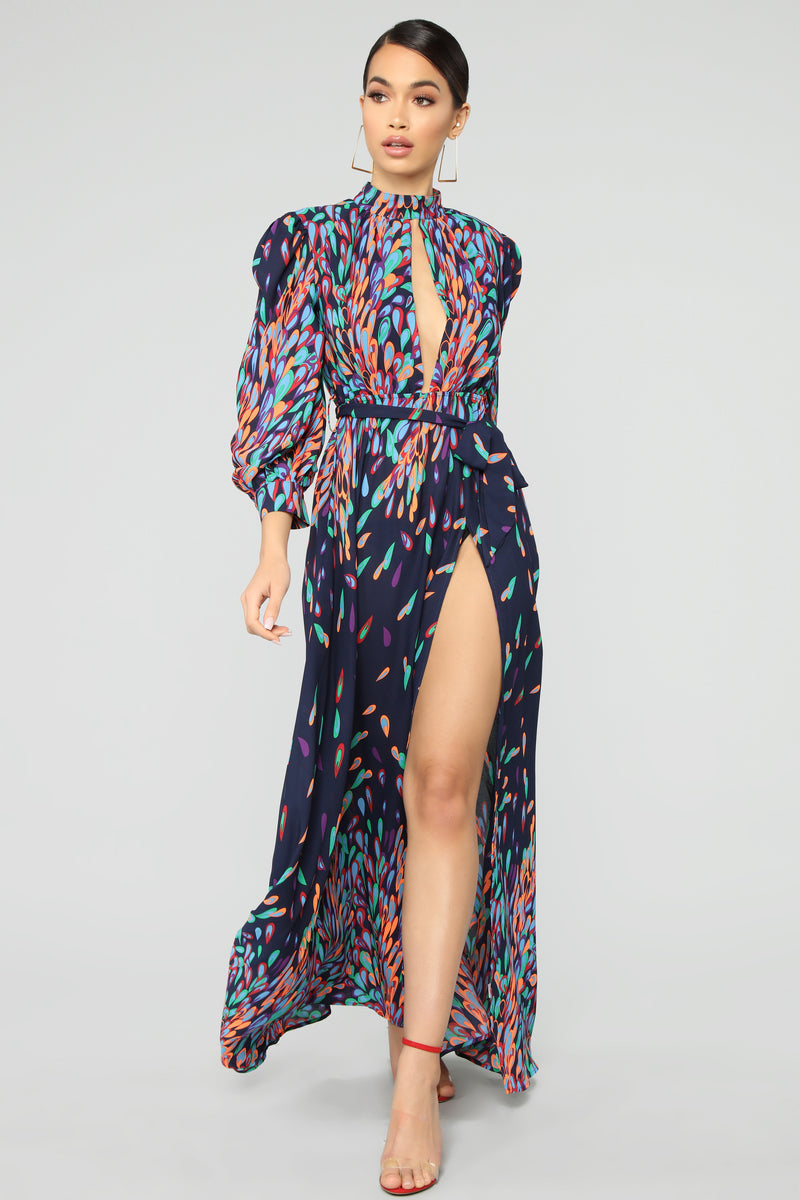 fashion nova feather robe