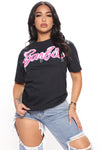 Barbie Graffiti Tee - Black