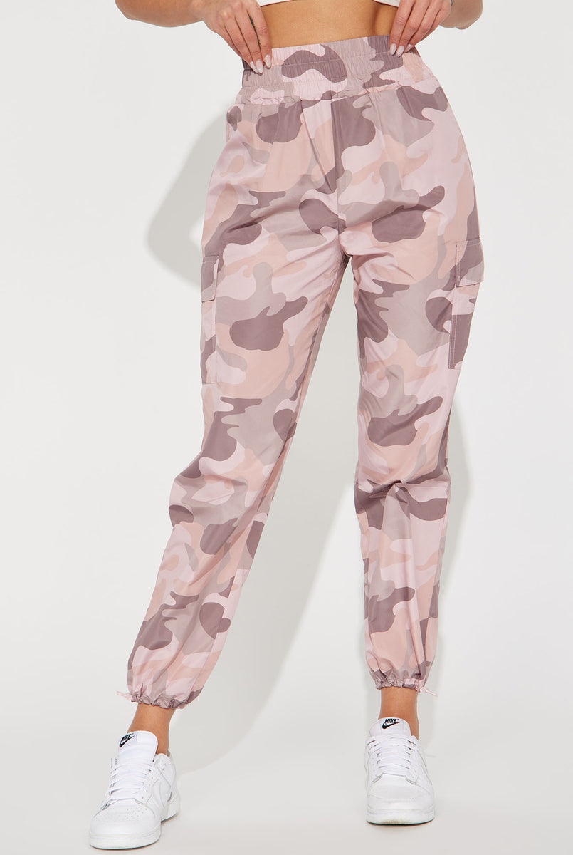 Can't Sit With Us Camo Parachute Pants - Pink | Fashion Nova, Pants ...