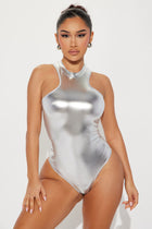 Have Your Attention Bodysuit - Silver