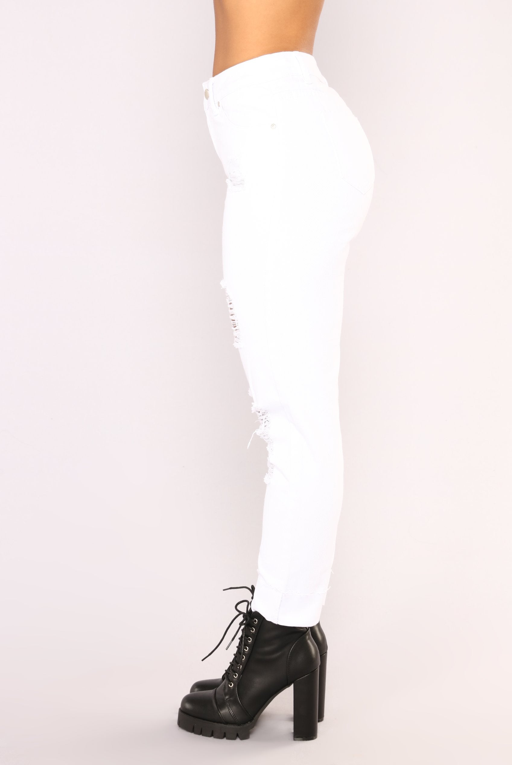 Love Your Boyfriend Jeans - White – Fashion Nova