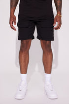 Utility Nylon Cargo Shorts - Black