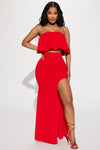 True Romance Skirt Set - Red