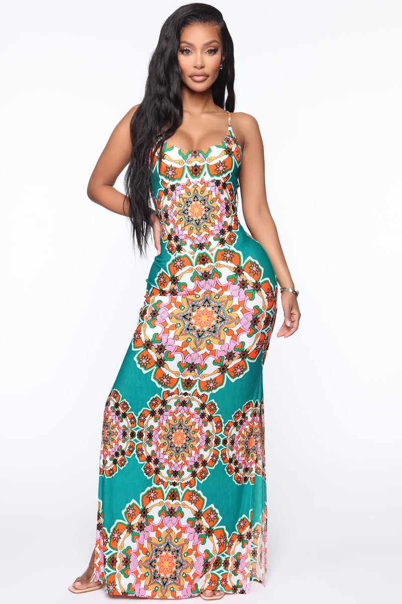 Kaleidoscope Days Dress - Jade | Fashion Nova, Dresses | Fashion Nova