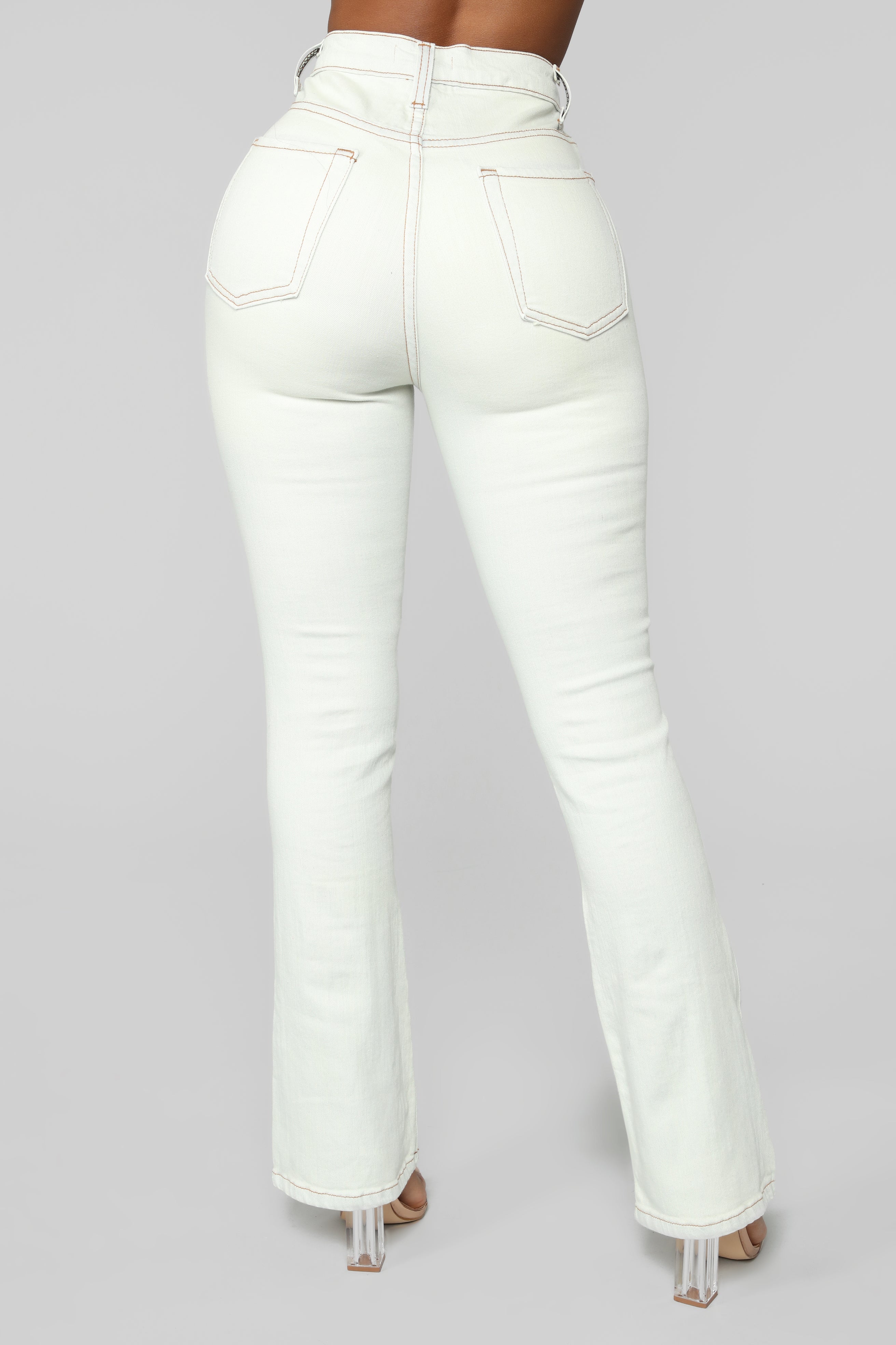 Cassie High Rise Flare Jean - LightBlueWash